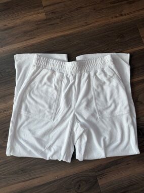 Splendid White Cozy Track Shorts